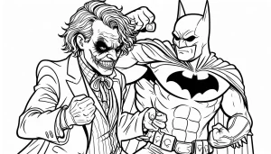 coloriage Joker à imprimer pour enfant de 9 ans