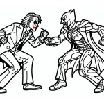 coloriage Joker a colorier en ligne gratuitement
