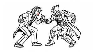 coloriage Joker a colorier en ligne gratuitement