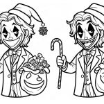 coloriage Joker à imprimer pour enfant de 9 ans