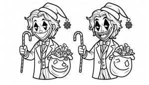 coloriage Joker à imprimer pour enfant de 9 ans