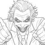 coloriage Joker gratuit pour enfants