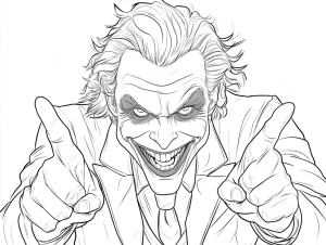 coloriage Joker gratuit pour enfants