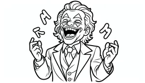 coloriage Joker à imprimer