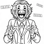 coloriage Joker a imprimer gratuit