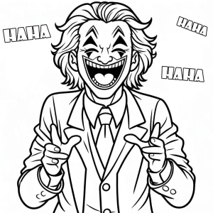 coloriage Joker a imprimer gratuit