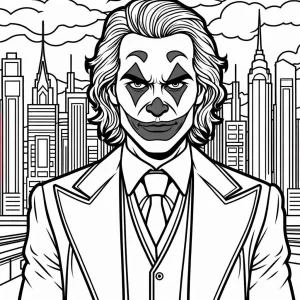 coloriage Joker à imprimer pdf gratuit