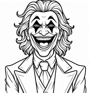 coloriage Joker pour enfant de 3 ans