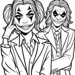 coloriage Joker a colorier en ligne