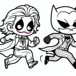coloriage Joker à imprimer pdf