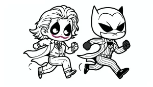 coloriage Joker à imprimer pdf