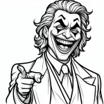coloriage Joker a imprimer gratuit