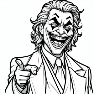 coloriage Joker a imprimer gratuit