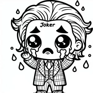coloriage Joker pour enfant de 3 ans