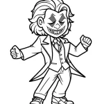 coloriage Joker a dessiner et imprimer