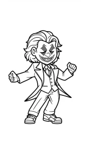 coloriage Joker a dessiner et imprimer