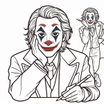 coloriage Joker pour bebe a imprimer