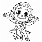 coloriage Joker à imprimer gratuit