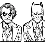 coloriage Joker pour enfant de 6 ans