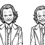 coloriage Joker pour enfant de 2 ans