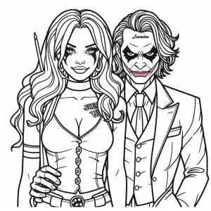 coloriage Joker pour enfant de à imprimer