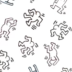 coloriage Keith Haring à imprimer pour enfant de 10 ans
