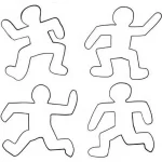 coloriage Keith Haring pour enfants à imprimer