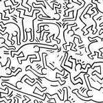 coloriage Keith Haring à imprimer