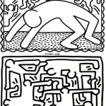 coloriage Keith Haring de pour enfants