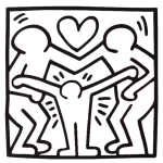coloriage Keith Haring gratuit à imprimer