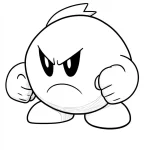 coloriage Kerby à imprimer pour enfant de 2 ans