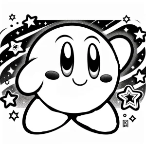 coloriage Kerby à imprimer pour enfant de 2 ans