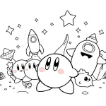 coloriage Kerby à imprimer pour enfant de 4 ans