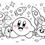 coloriage Kerby pour enfants a imprimer