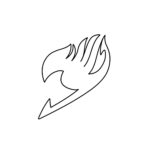 coloriage Le logo de Fairy Tail à imprimer pour enfant de 8 ans