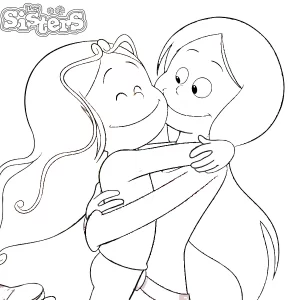 imprimer coloriage Les Sisters