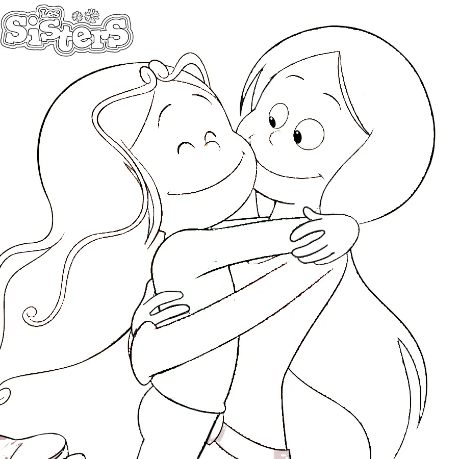 Tranh tô màu Les Sisters