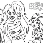 coloriage Les Sisters a imprimer gratuit