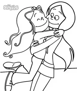 coloriage Les Sisters d