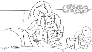 coloriage Les Sisters à imprimer gratuitement pdf