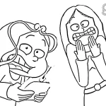coloriage Les Sisters à imprimer pour enfant de 10 ans