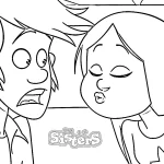 coloriage Les Sisters à imprimer pour enfant de 12 ans
