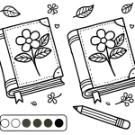 coloriage Livre pour enfants a imprimer gratuit