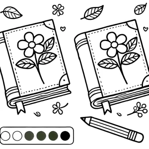 coloriage Livre pour enfants a imprimer gratuit