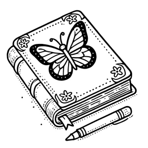 coloriage Livre pour enfant de 7 ans