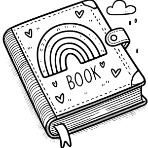 coloriage Livre pour enfant gratuit