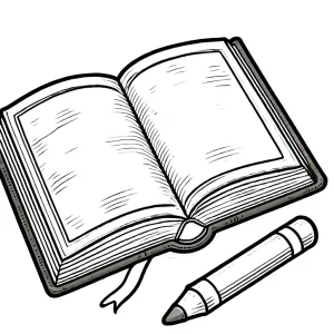 imprimer coloriage Livre