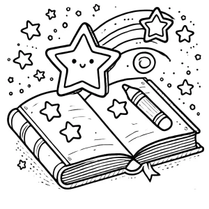 coloriage Livre à imprimer pour enfant de 3 ans