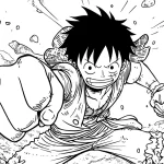 coloriage Luffy gratuit