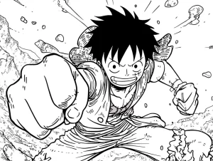 coloriage Luffy gratuit